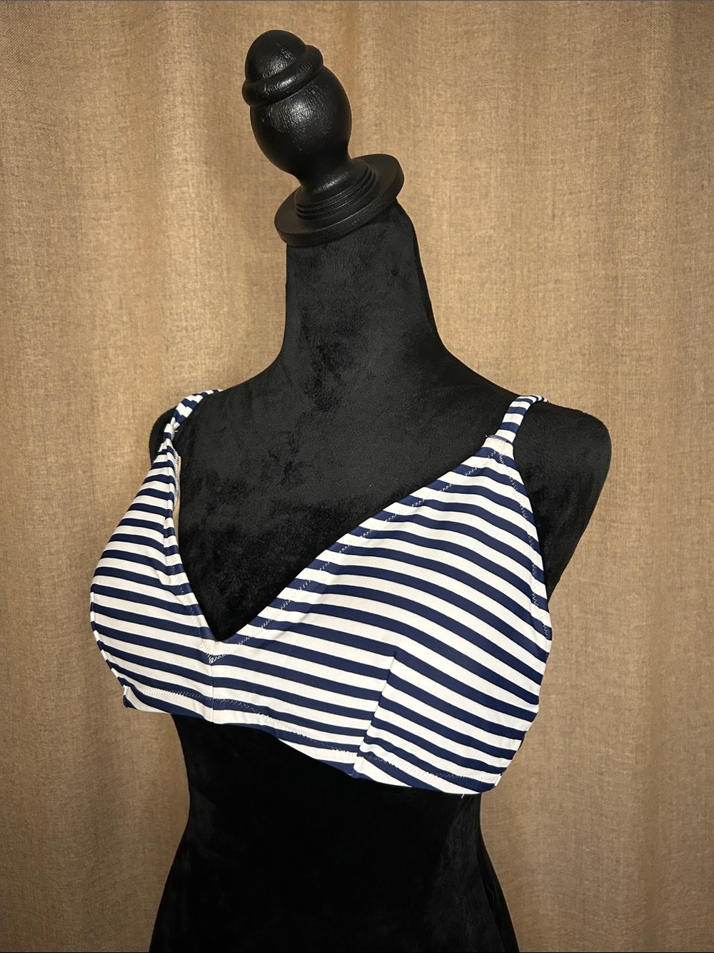 J.Crew French Striped Bikini Top